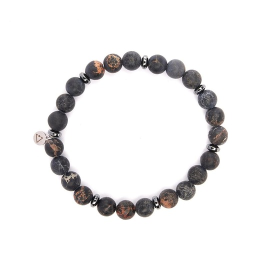 biżuteria męska Męska bransoletka z kamieniami zdrowia - Jaspis