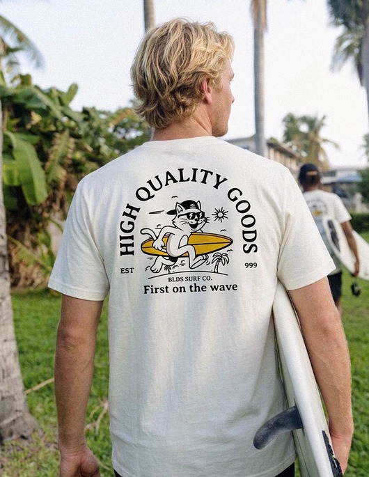t-shirty męskie Koszulka Surf cat