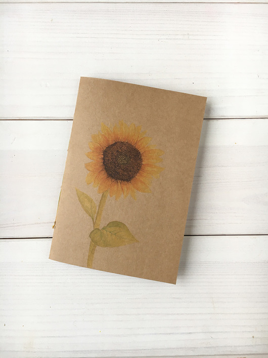 notatniki i albumy Brulion - notatnik - zeszyt - słonecznik