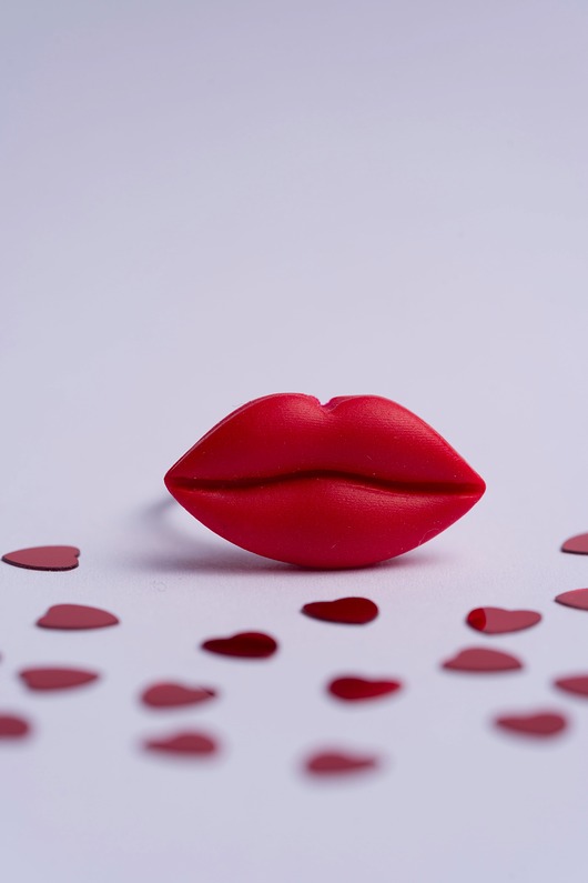 pierścionki - różne Pierścionek USTA czerwony