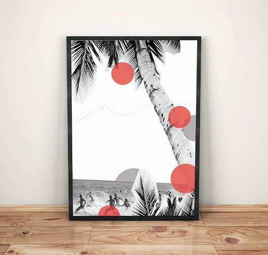 Plakat "Plaża" 50x70cm sztucznymagazyn