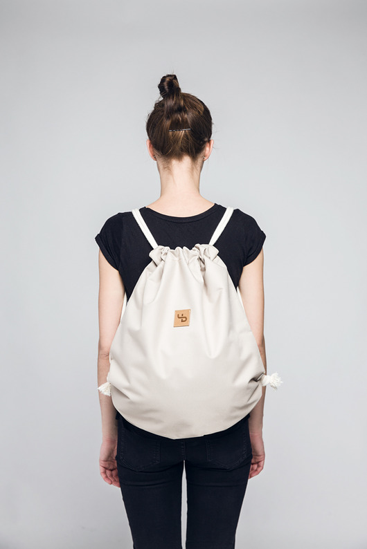 Beżowy plecak - Lootbag classic / beige Lootbag