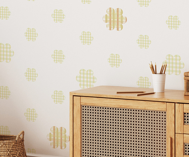 naklejki ścienne do pokoju dziecka Tapeta dla dzieci Picnic Flowers