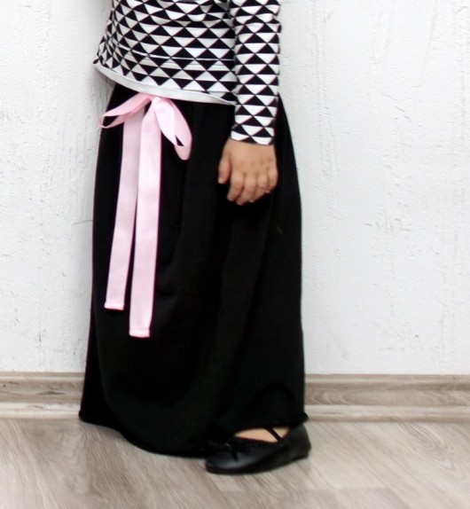 Spódnica maxi czarna Mizerki Kids