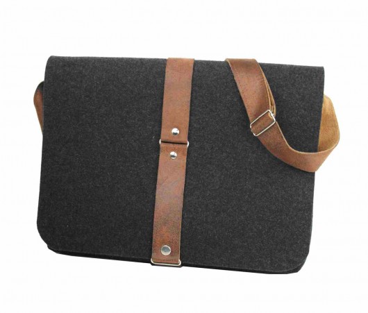 Męska teczka filcowa GRAFIT MEN TOFFI purol design