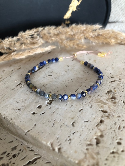 bransoletki z kamieni naturalnych Bransoletka sodalit