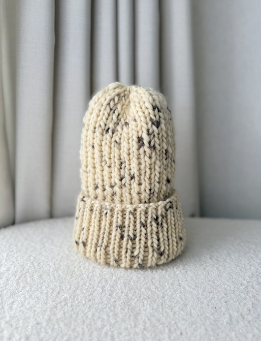 czapki damskie Kremowa owca