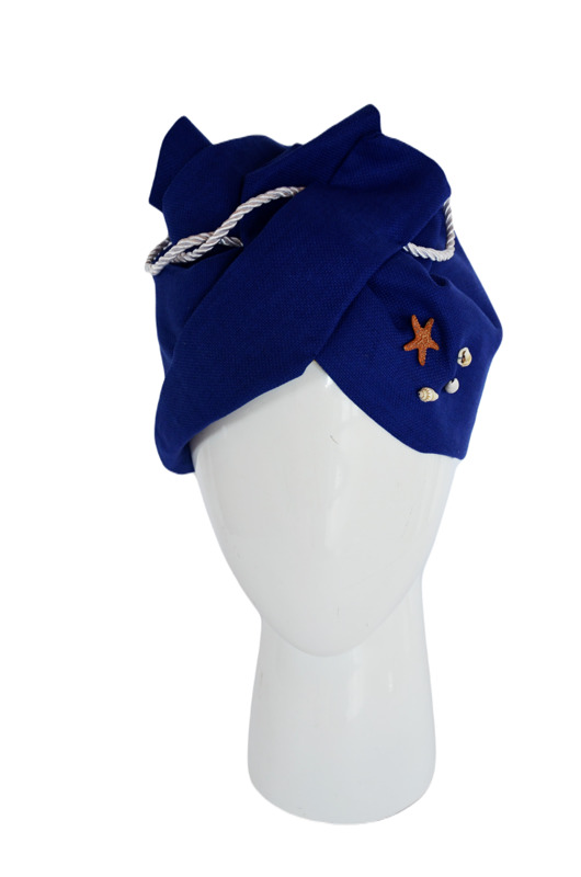 czapki damskie Turban w serca