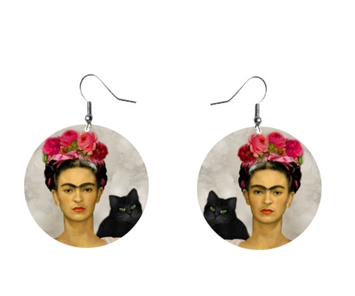 Frida z kotem KuKa