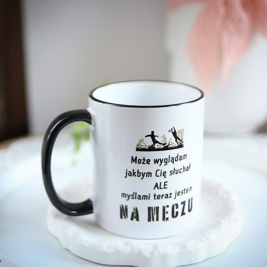 kubki Kubek Myślami na Meczu Piłki Nożnej