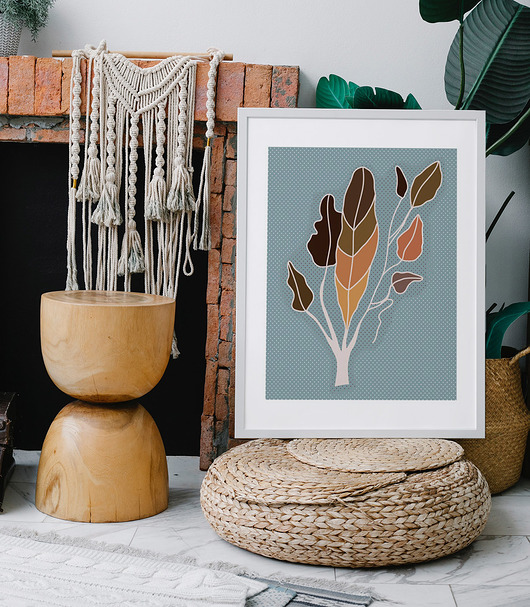 plakaty Plakat dekoracyjny, liście