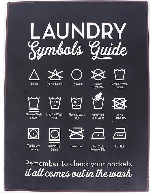Szyld Metalowy Laundry MIA home