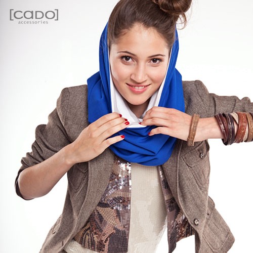 Jesienno-zimowy Dwustronny Komin Kobalt CADOaccessories