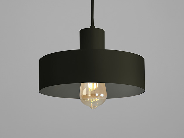Nowoczesna minimalistyczna lampa wisząca FAY 1 M czarna CustomForm