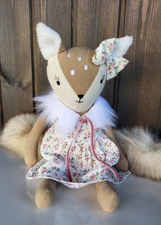 misie i maskotki Sarenka 46cm  lalka kolekcjonerska z personalizacją haft