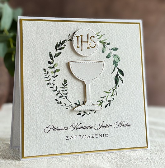 zaproszenia na komunię Zaproszenia na komunię, wzór 3A