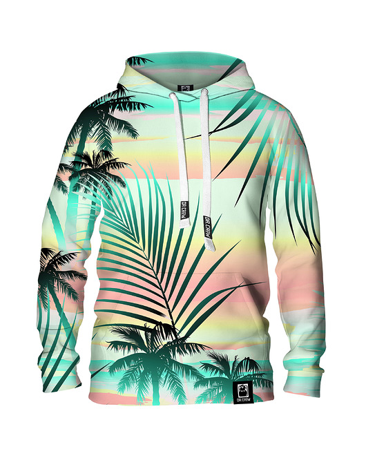 bluzy męskie Męska Bluza z kapturem DR.CROW Tropical Beach