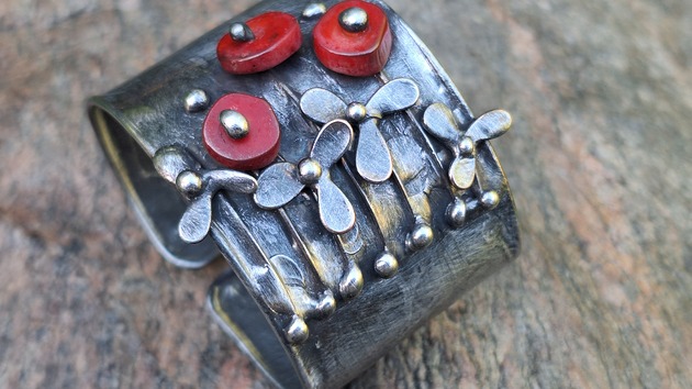 bransoletki wire wrapping Maki - bransoletka regulowana