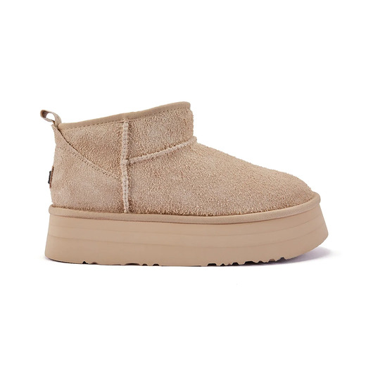półbuty damskie Cosy Ultra Short Platform BOOTS ALMOND
