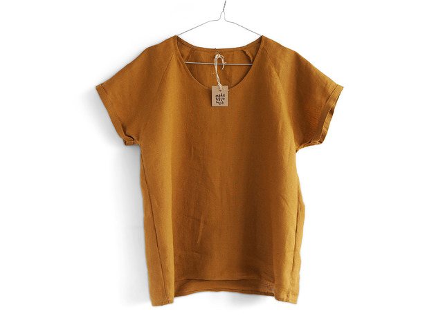 t-shirt damskie lniana koszulka/t-shirt "Luna"