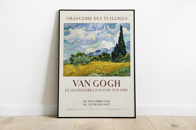 Vincent Van Gogh- plakat wystawowy Pas De LArt