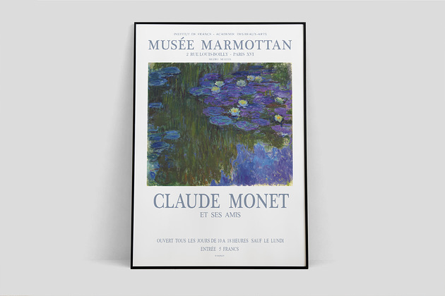Claude Monet plakat wystawowy Pas De LArt