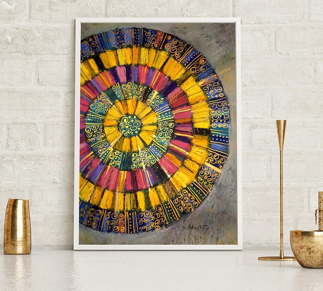 grafiki i ilustracje Mandala 27 - rysunek B2 unikat