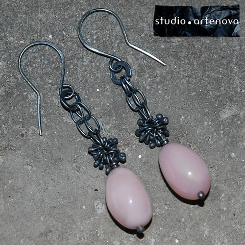 opal różowy. Kolczatka  * ki 00116 studio artenova