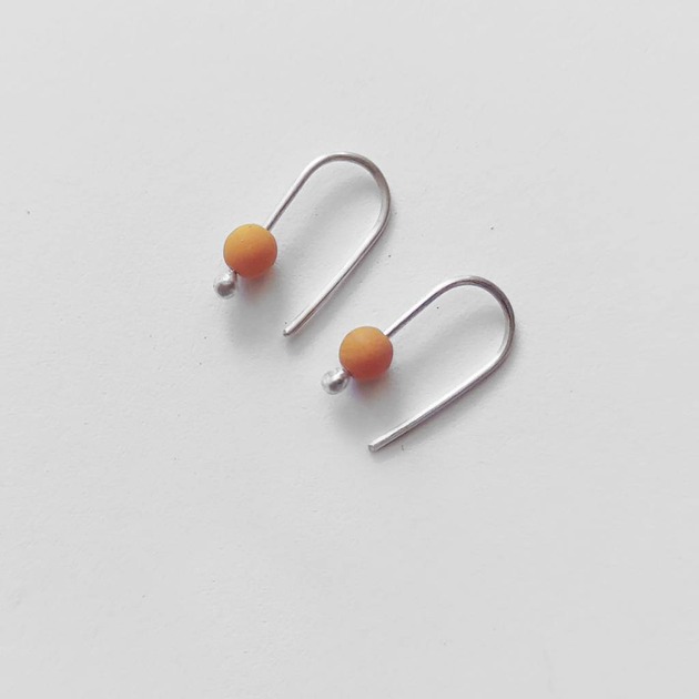 kolczyki z kamieniami Kolczyki OKRĄG