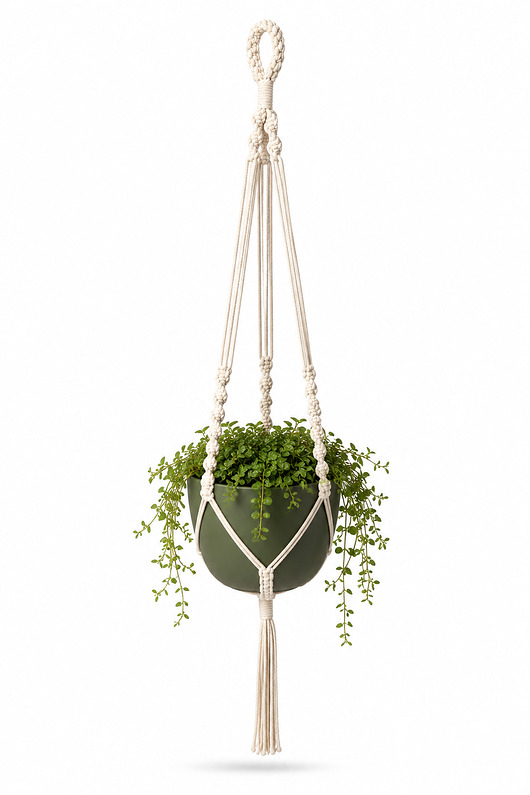 kwietniki Kwietnik, makrama na doniczkę o śr.20-24cm- mocna wytrzymała dł.115cm