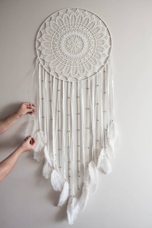 łapacze snów Biały łapacz snów Dream catcher