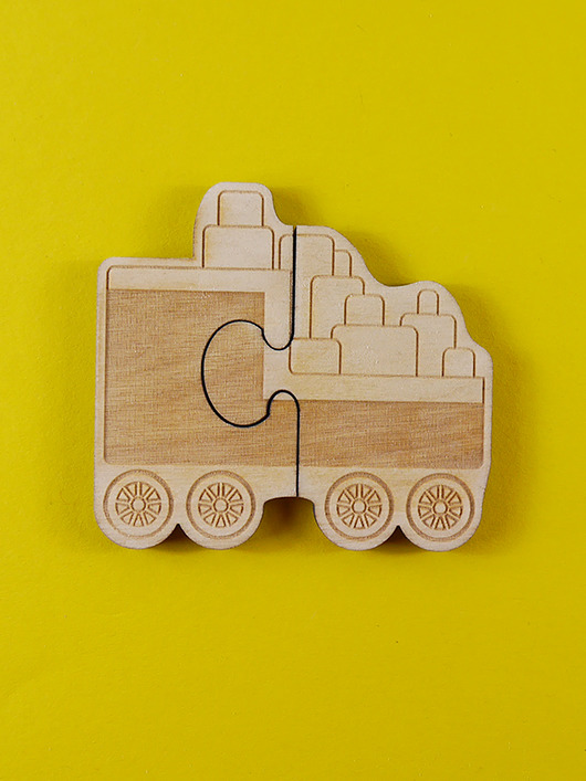 MAGNESY NA LODÓWKĘ  PUZZLE DREWNIANE Tender STUKA PUKA