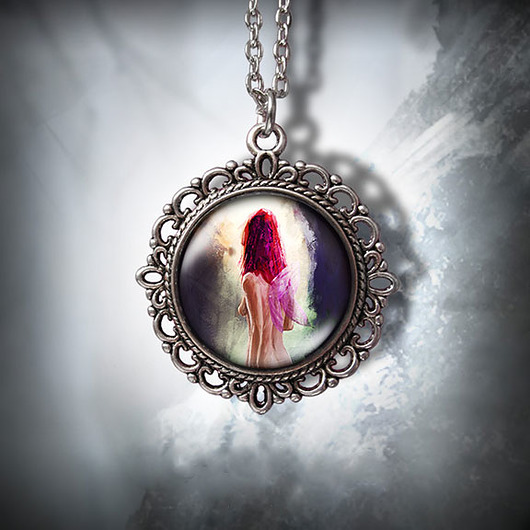 wisiory Medalion - Wróżka - romantyczny