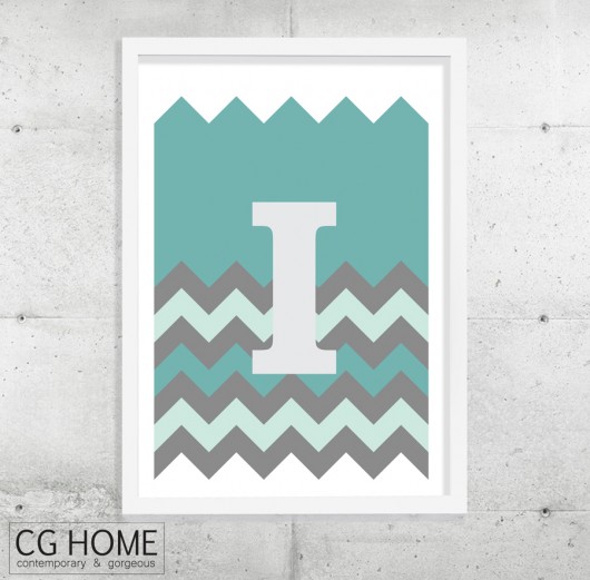 I plakat 30cm x 40cm GRAFIKA literki TYPOGRAFIA Cghome