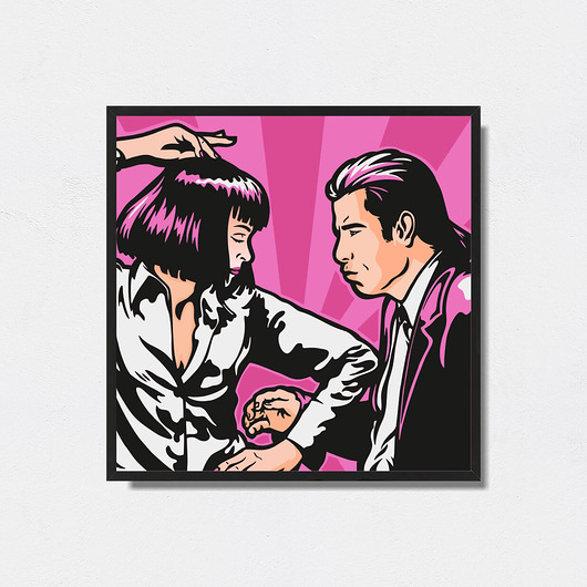 plakaty "Pulp Fiction" grafika