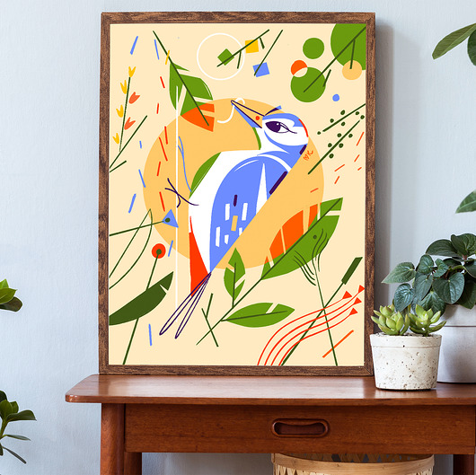 plakaty Plakat Woodpecker