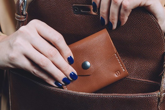 Portfel skórzany Omni Wallet brązowy bbleather