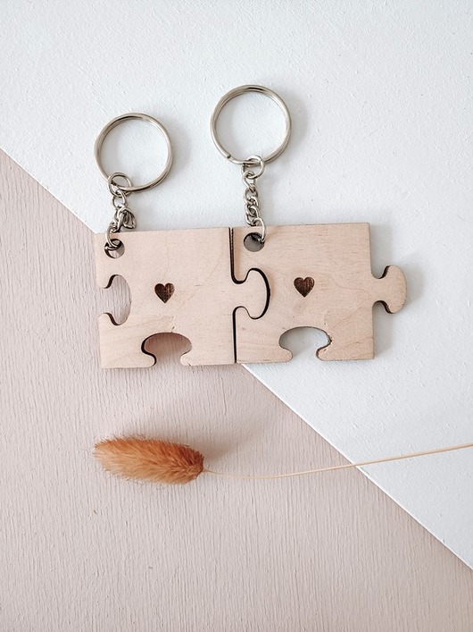 breloki Breloki puzzle minimalistyczne