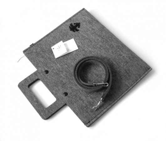 aktówka z ażurem felt label