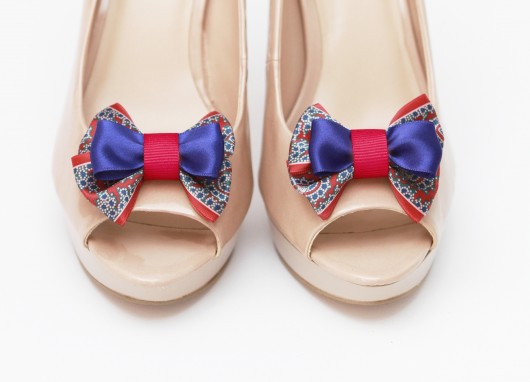 Royal Bow - Blue - klipsy do butów HowDoILook