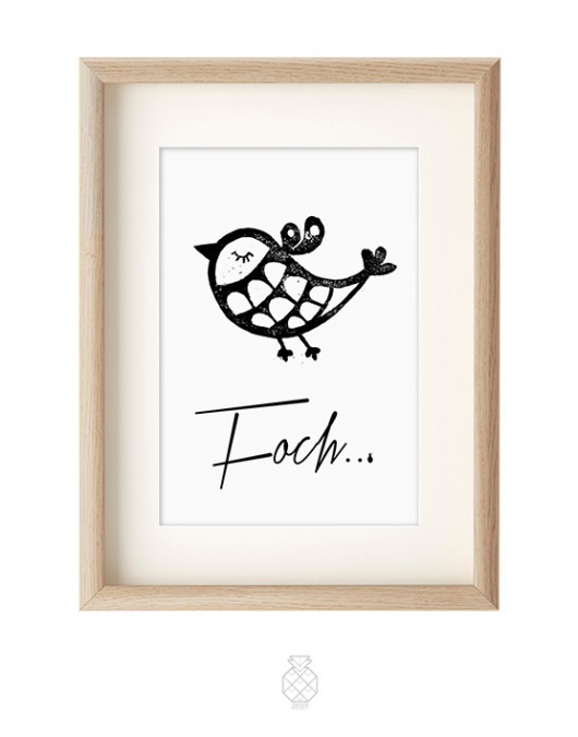 FOCH - print  w ramce A3 Ananas Project