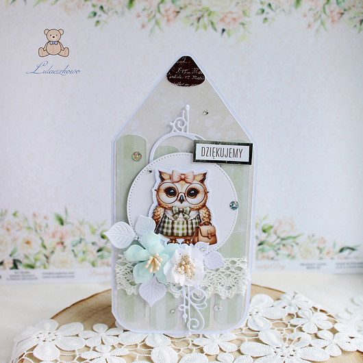 kartki scrapbooking Kartka kredka Zakończenie Roku Szkolnego, dla nauczyciela 5 GOTOWA