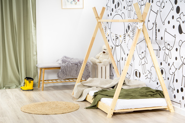 Łóżeczko tipi kolor sosna 160x80cm Lelu Design