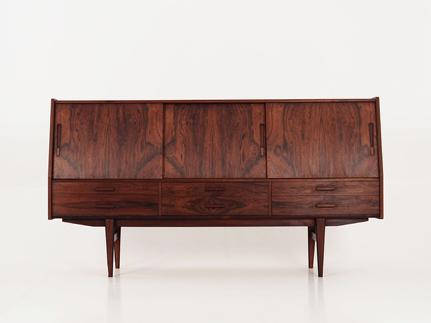 komody i szafki Highboard palisandrowy, duński design, lata 70, produkcja: Dania