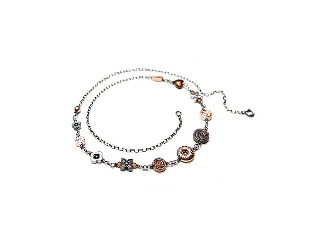 chokery Colours mix vol. 7 /rose gold/ - naszyjnik