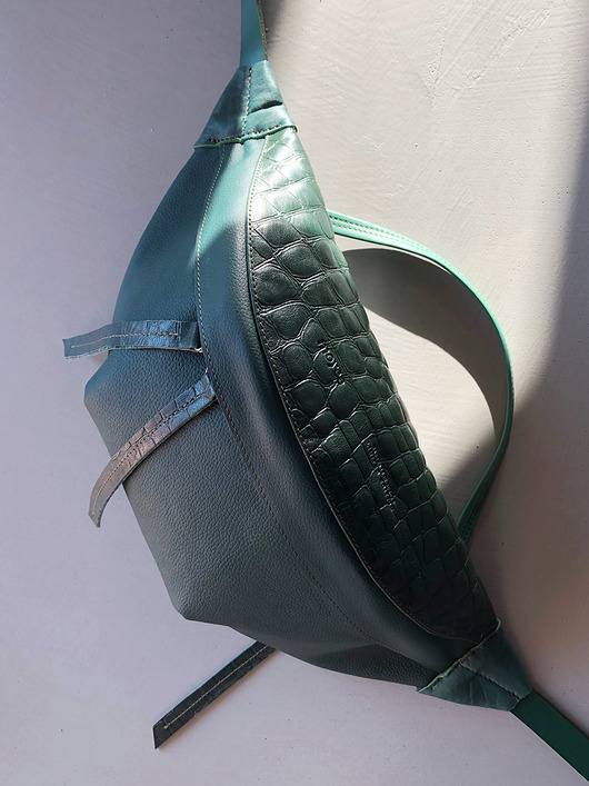 saszetka nerka Duża skórzana NERKA TOREBKA INA BAG
