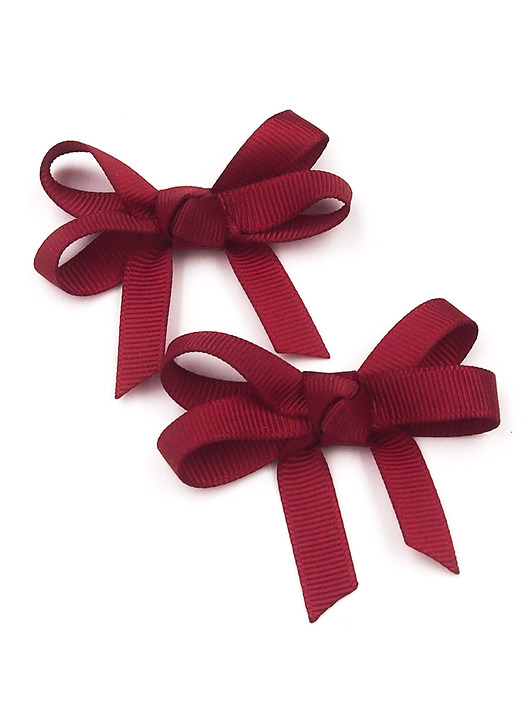 ozdoby do włosów dla dzieci Spinki do włosów Loop Bow Dark Red