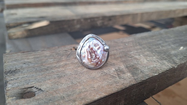 pierścionki - różne Perła - pierścionek regulowany