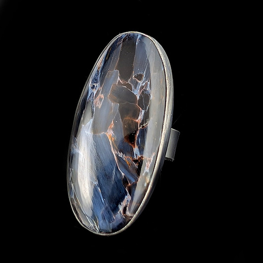 pierścionki srebrne Pierścionek niezwykły pietersit