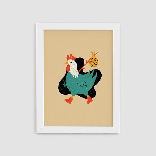 plakat / kurka / 30x40 Magdalena Morzuch